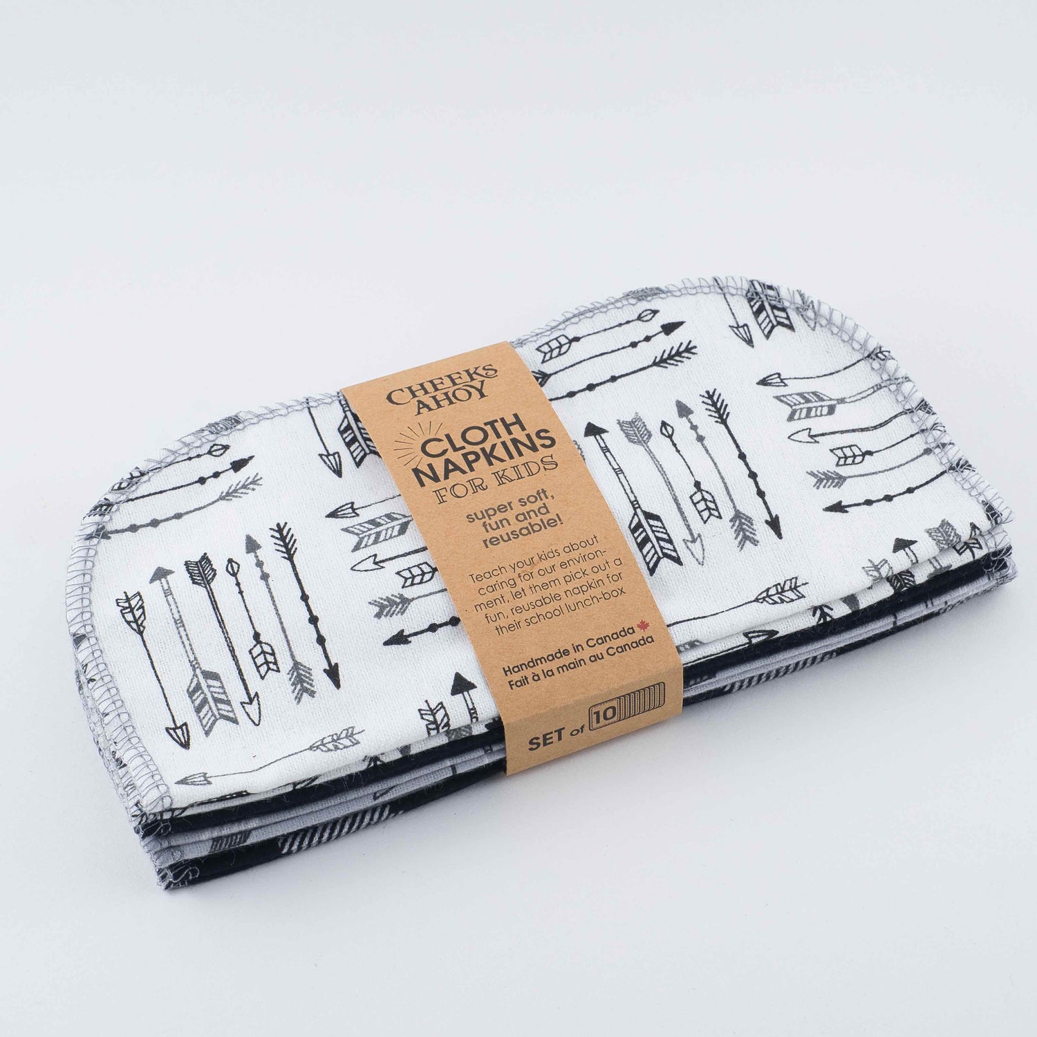 Serviettes en tissu pour enfants Linge de beauté  ,disponible chez Literie-Déco et moi 