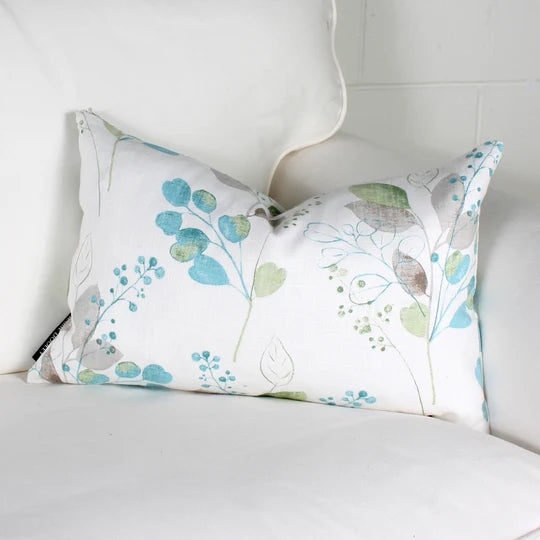 ( Fait au Québec ) - Coussin NATURE ( Aqua )   ( 2 formats disponibles) - Coussins Accent mode - Literie-Déco et moi 