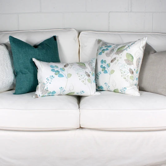 ( Fait au Québec ) - Coussin NATURE ( Aqua )   ( 2 formats disponibles) - Coussins Accent mode - Literie-Déco et moi 