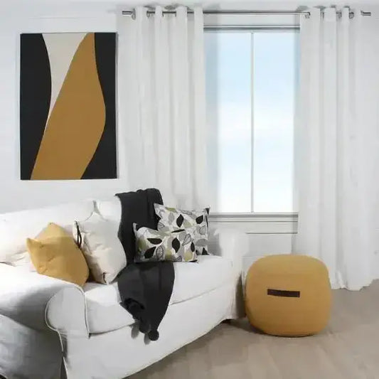  Rideau VIVA ( Blanc cassé ) de Accent mode – PRODUIT  de qualité chez Literie & Déco et Moi