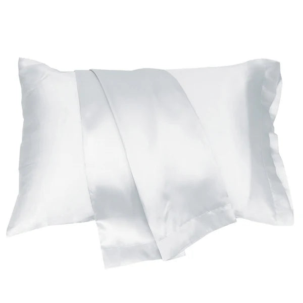 Taies oreiller en SATIN (Paquet de 2) taies  ,disponible chez Literie-Déco et moi 