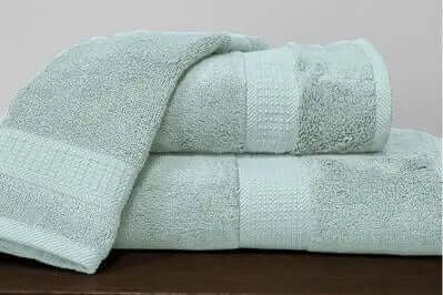 Serviettes en bambou/coton ( Bleu aqua) - Literie - Déco et moi