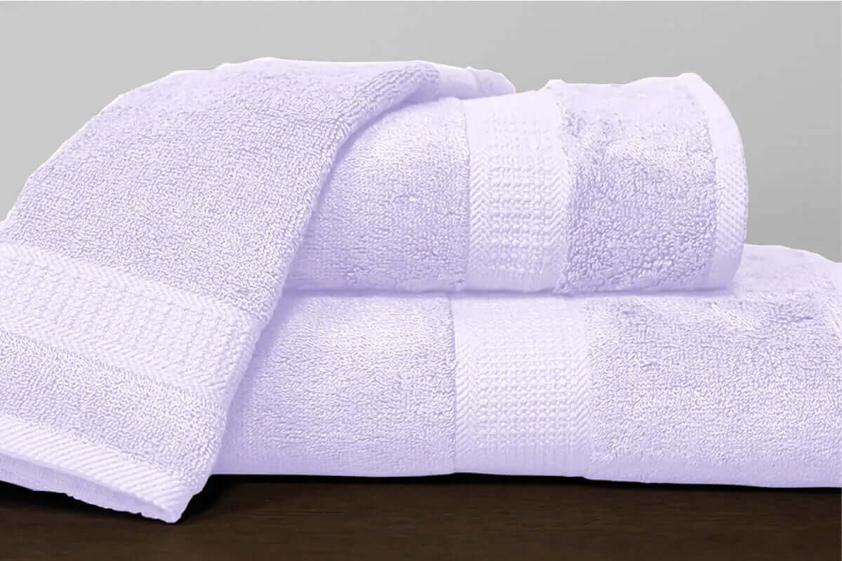 Serviettes en bambou/coton ( Mauve ) - Literie - Déco et moi