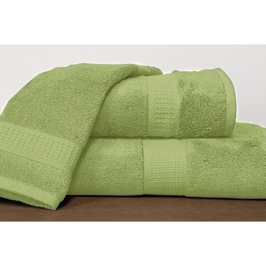 Serviettes en bambou/coton ( Vert persil ) serviettes de bain  ,disponible chez Literie-Déco et moi 