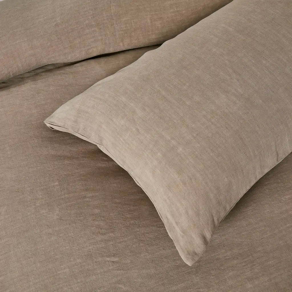 Ensemble de housse de couette Vintage Touch ( Praline ) - Housse de couette Daniadown - Literie-Déco et moi 