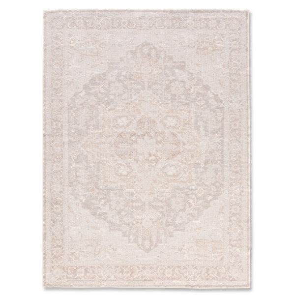 Tapis lavable anti-déversement AURA JAMES ( Beige- Or ) 63'' x 84'' Tapis  ,disponible chez Literie-Déco et moi 