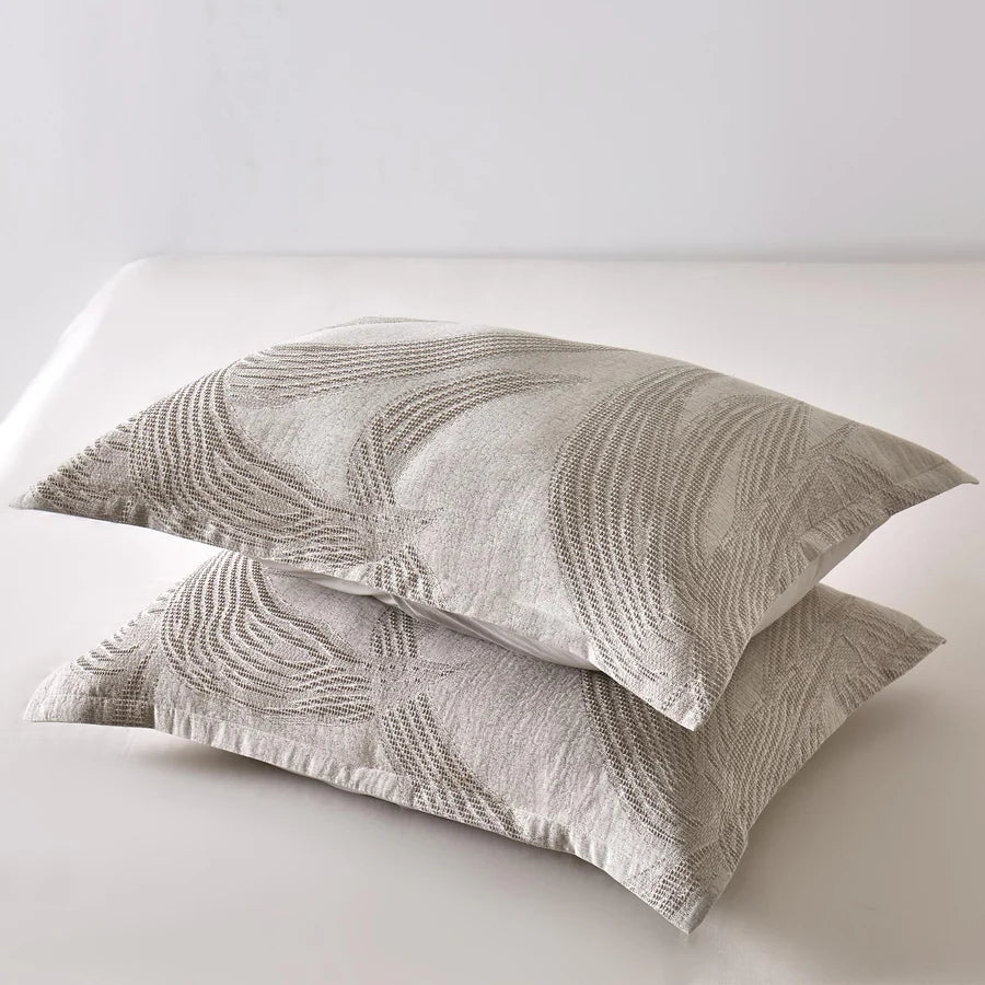 Ensemble housse de couette AURORA BLOOM ( Taupe ) - Housse de couette Brunelli - Literie-Déco et moi 