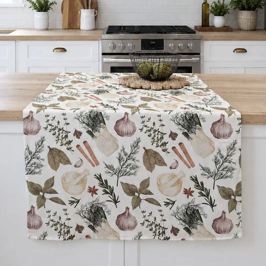 Nappe verte fleurie BASILIC - Par Brunelli
