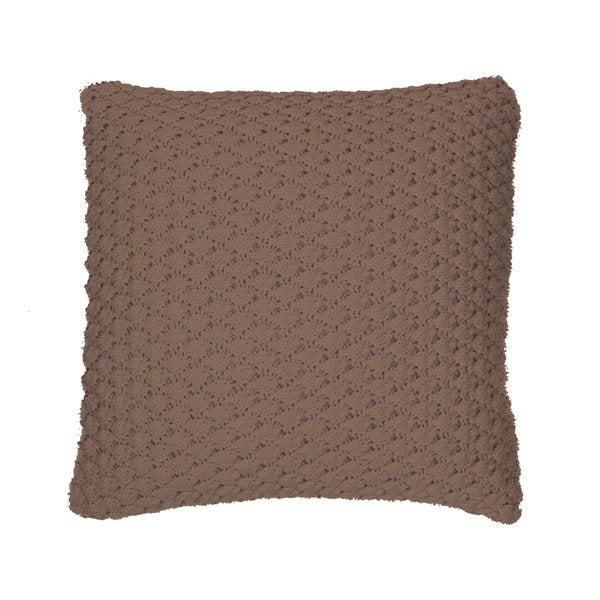 Jeté en tricot BASKET ( Brun ) - par Brunelli ( livraison printemps 2025 ) Jeté  ,disponible chez Literie-Déco et moi 