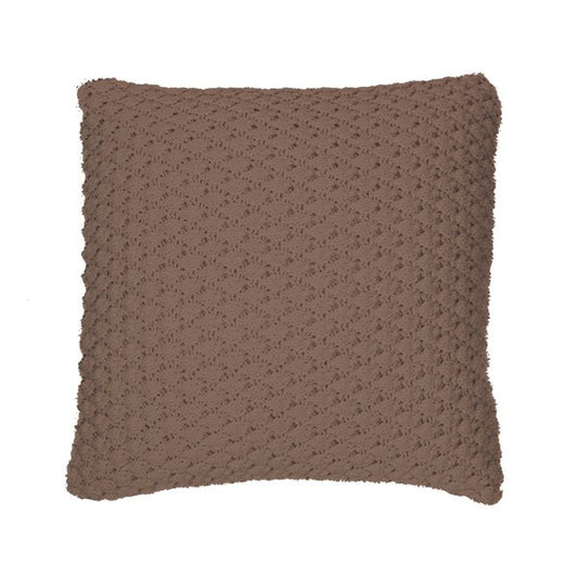 Jeté en tricot BASKET ( Brun ) - par Brunelli ( livraison printemps 2025 ) Jeté  ,disponible chez Literie-Déco et moi 