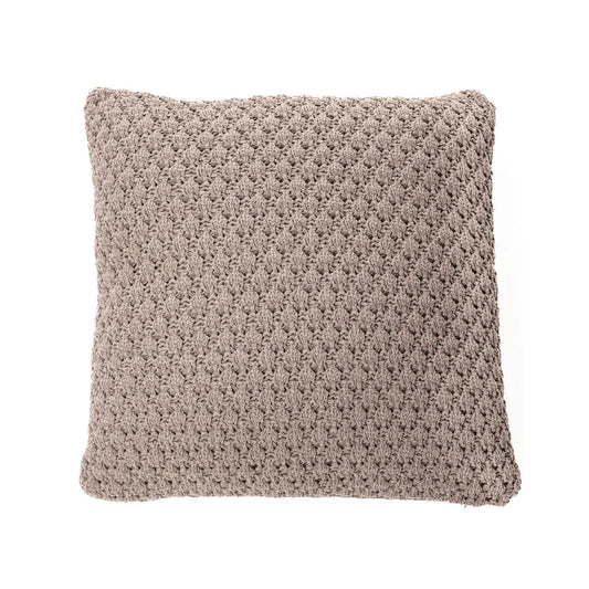 Oreiller européen BASKET  25'' X 25'' ( Brun ) Par Brunelli coussins  ,disponible chez Literie-Déco et moi 