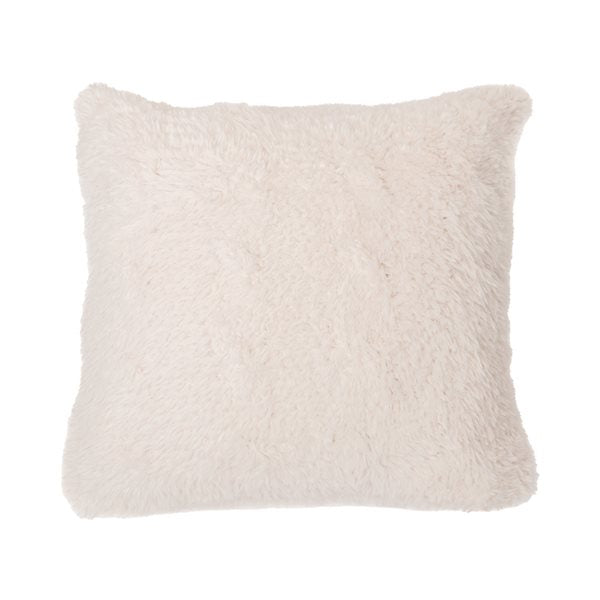 Coussin décoratif BEVERLY  18'' x 18'' ( Crème )- Par Brunelli ( livraison printemps 2025) coussins  ,disponible chez Literie-Déco et moi 