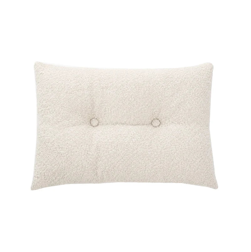 Coussin rectangulaire en faux mouton crème Biquette - par Brunelli (Livraison AUTOMNE 2026) (Copie) (Copie)