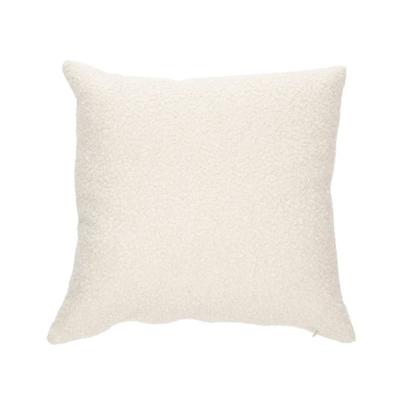 Oreiller européen en faux mouton crème Biquette( 25'' x 25'')- Par Brunelli (ARRIVAGE MI-OCTOBRE)