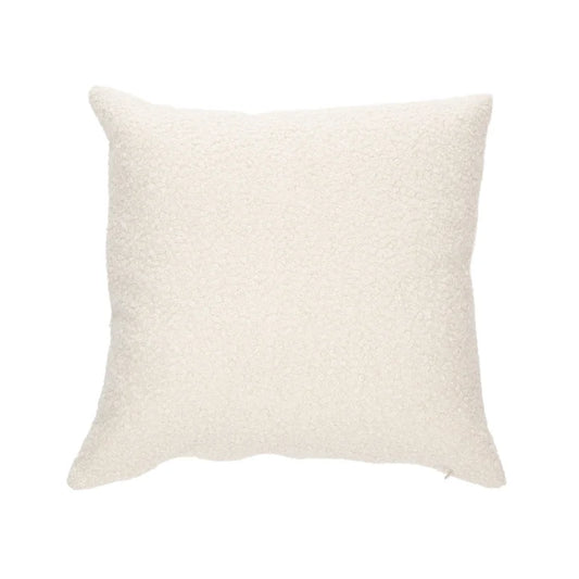 Oreiller européen en faux mouton crème Biquette( 25'' x 25'')- Par Brunelli (ARRIVAGE MI-OCTOBRE)
