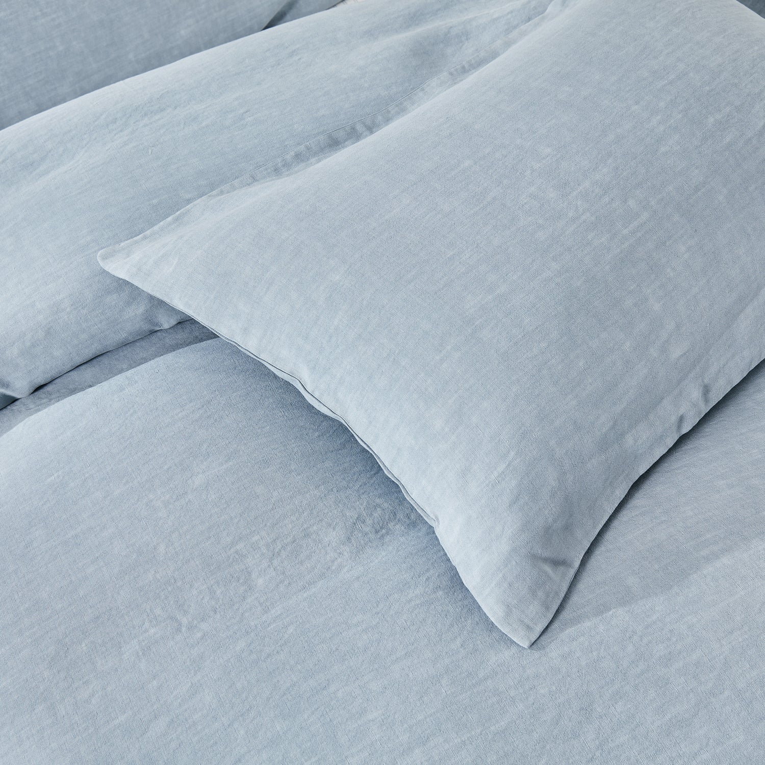 Ensemble de housse de couette Vintage Touch ( Bleu Égée ) - Housse de couette Daniadown - Literie-Déco et moi 
