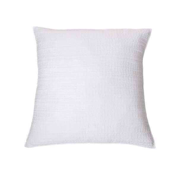 Cache - coussin blanc NEWTON ( 18'' X 18'') - Par Brunelli - Literie - Déco et moi
