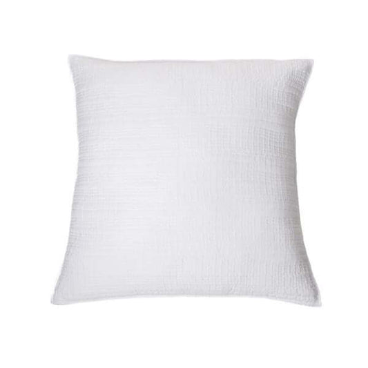 Cache-coussin blanc NEWTON ( 18'' X 18'')- Par Brunelli Cache coussin  ,disponible chez Literie-Déco et moi 
