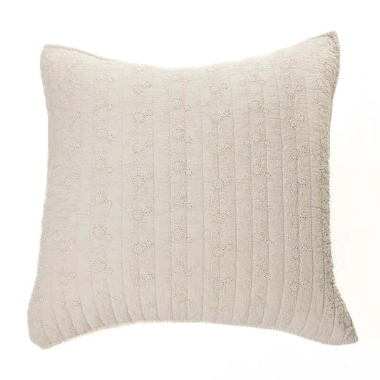 Cache coussin décoratif naturel Estelle( 18'' X 18'')- Par Brunelli Cache coussin  ,disponible chez Literie-Déco et moi 