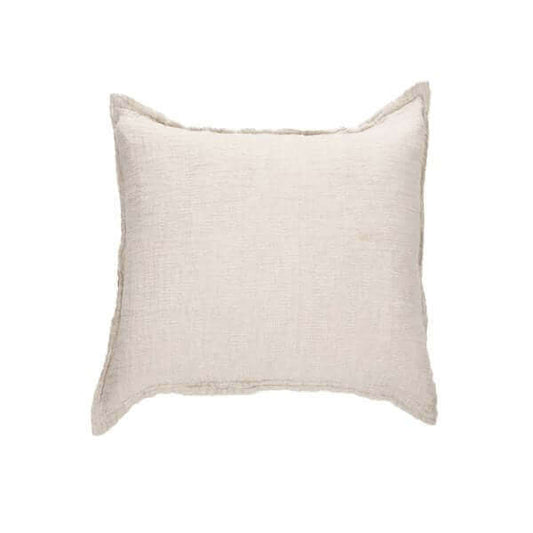 Cache coussin décoratif naturel NATA ( 18'' x 18'')- Par Brunelli - Cache coussin Brunelli - Literie-Déco et moi