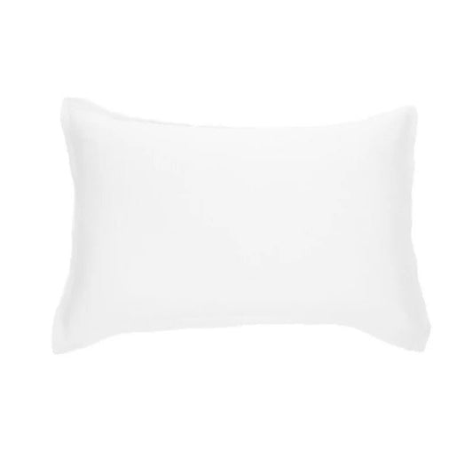 Cache oreiller en lin blanc LINEN-  Par Brunelli - Cache oreillers Brunelli - $43.99! Literie-Déco et moi 