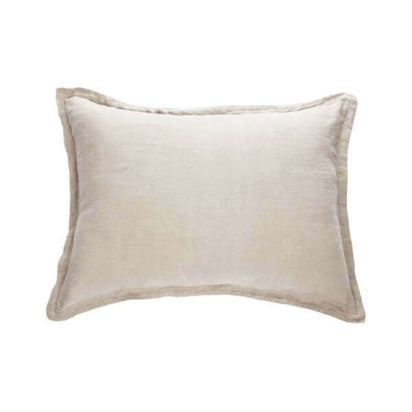 Cache oreiller en lin naturel LINEN-  Par Brunelli - Cache oreillers Brunelli - Literie-Déco et moi 