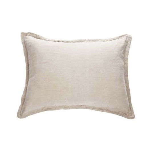Cache oreiller en lin naturel LINEN-  Par Brunelli - Cache oreillers Brunelli - $43.99! Literie-Déco et moi 