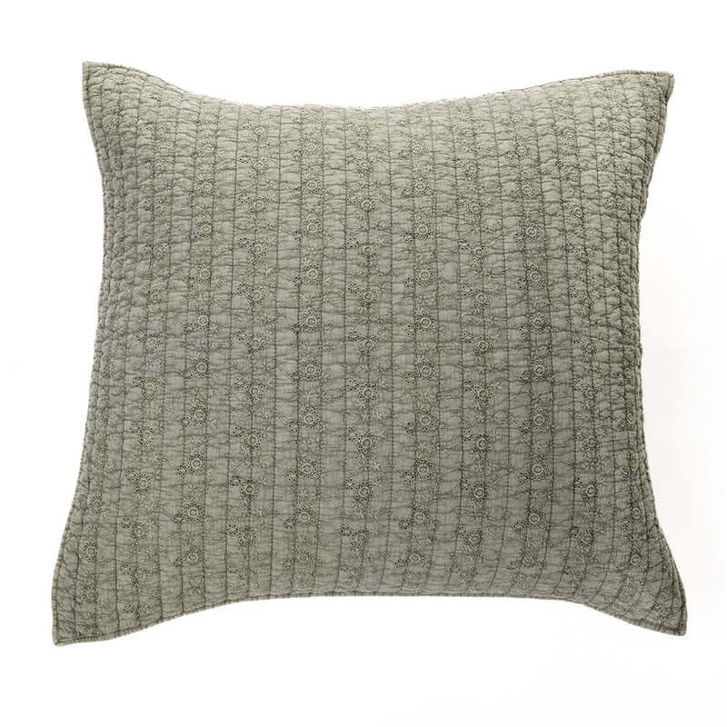 Cache coussin décoratif vert Estelle( 18'' X 18'')- Par Brunelli Cache coussin  ,disponible chez Literie-Déco et moi 