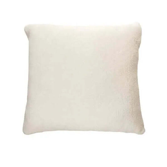 Cache oreiller européen en peluche blanc URBAN- Par Brunelli - coussins Brunelli - Literie-Déco et moi 