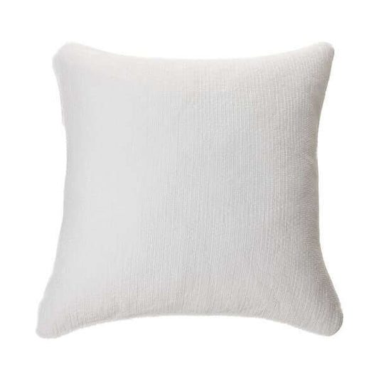 Cache oreiller européen piqué blanc CONTEMPORAIN ( 25'' x 25'')- Par Brunelli - Cache OREILLER EUROPEEN Brunelli - Literie-Déco et moi