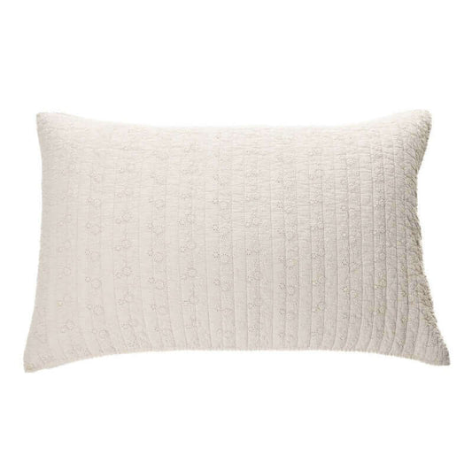 Cache oreiller naturel Estelle- Par Brunelli - Cache oreillers Brunelli - $33.99! Literie-Déco et moi 
