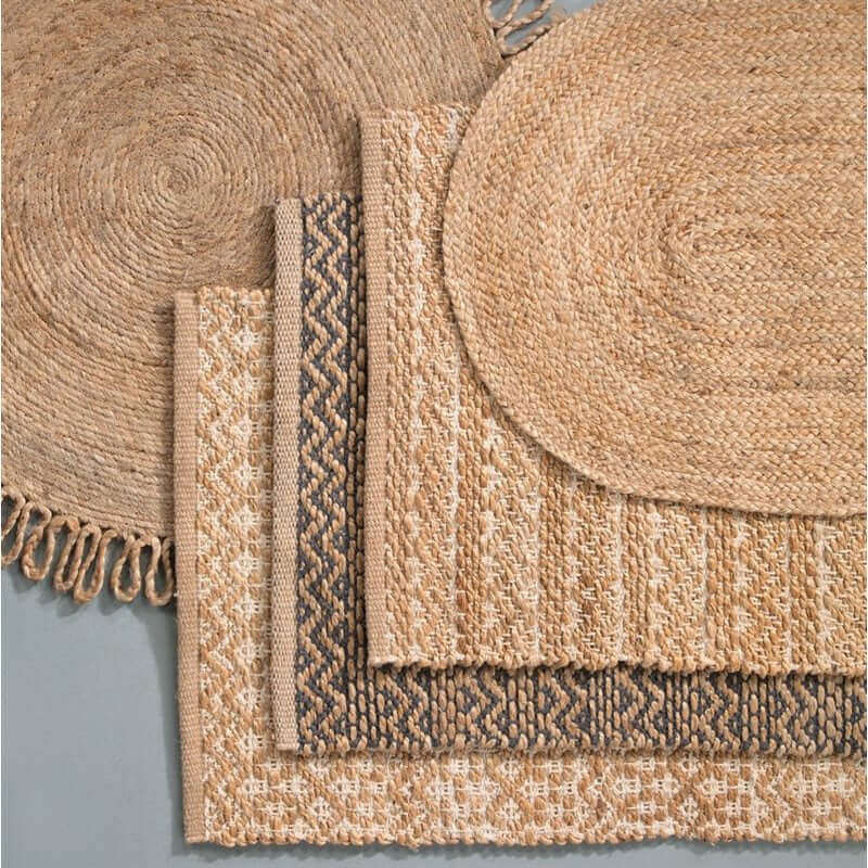 Carpette en jute tressée LUNGO- Par Brunelli - Carpette Brunelli - Literie-Déco et moi 
