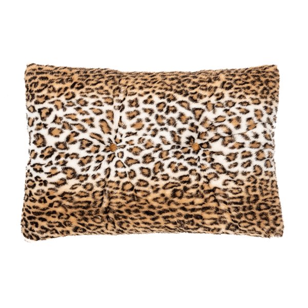 Coussin décoratif CHEETAH 16'' X 24''( Brun )- Par Brunelli  ( livraison printemps 2025) coussins  ,disponible chez Literie-Déco et moi 