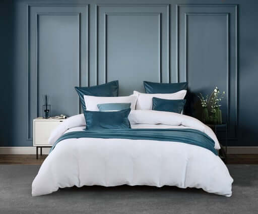 Chemin de lit en velours hollandais ( 18 teintes disponibles ) - Literie - Déco et moi