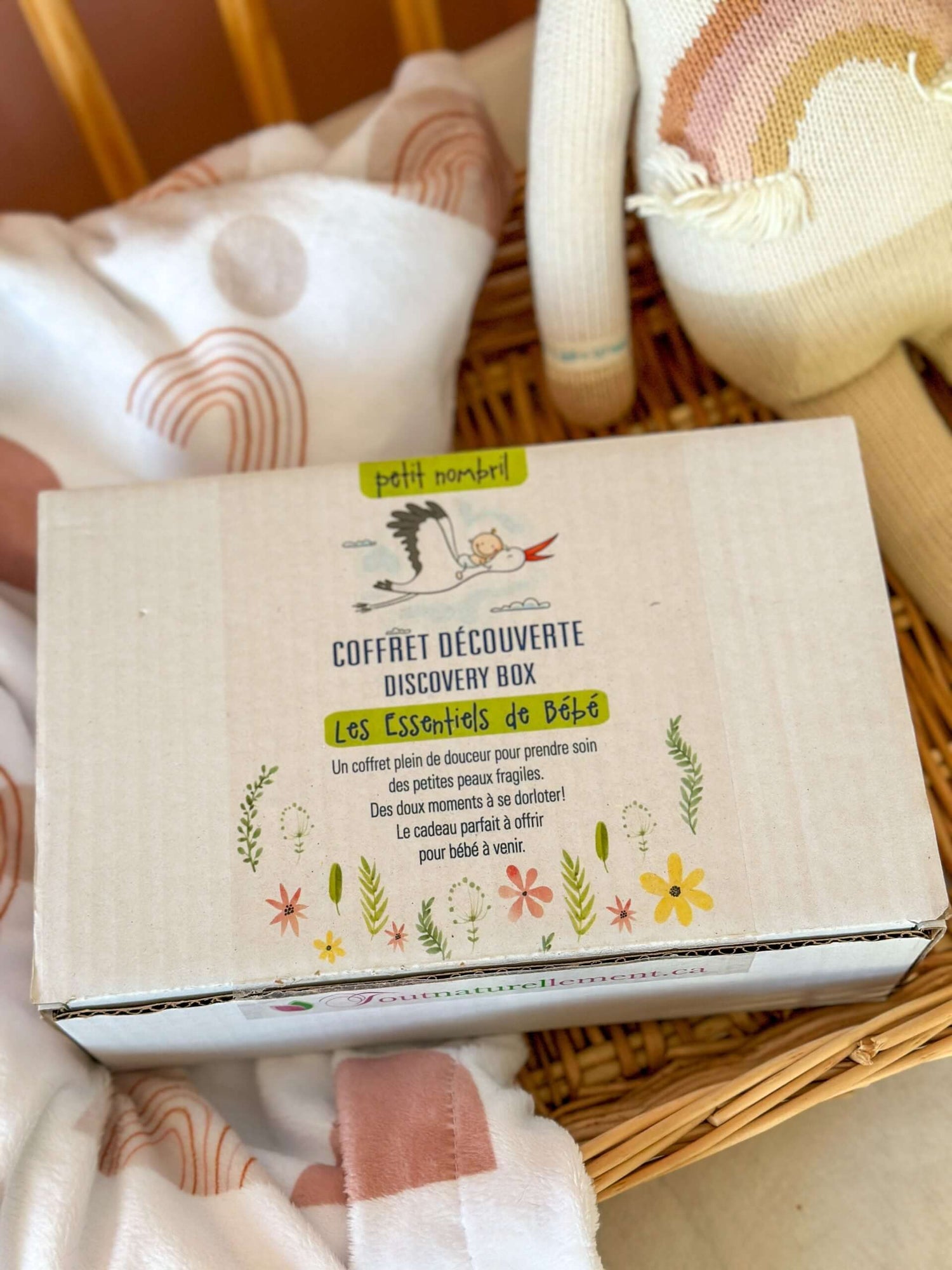 Coffret découverte Les Essentiels de bébé Savon nettoyant  ,disponible chez Literie-Déco et moi 