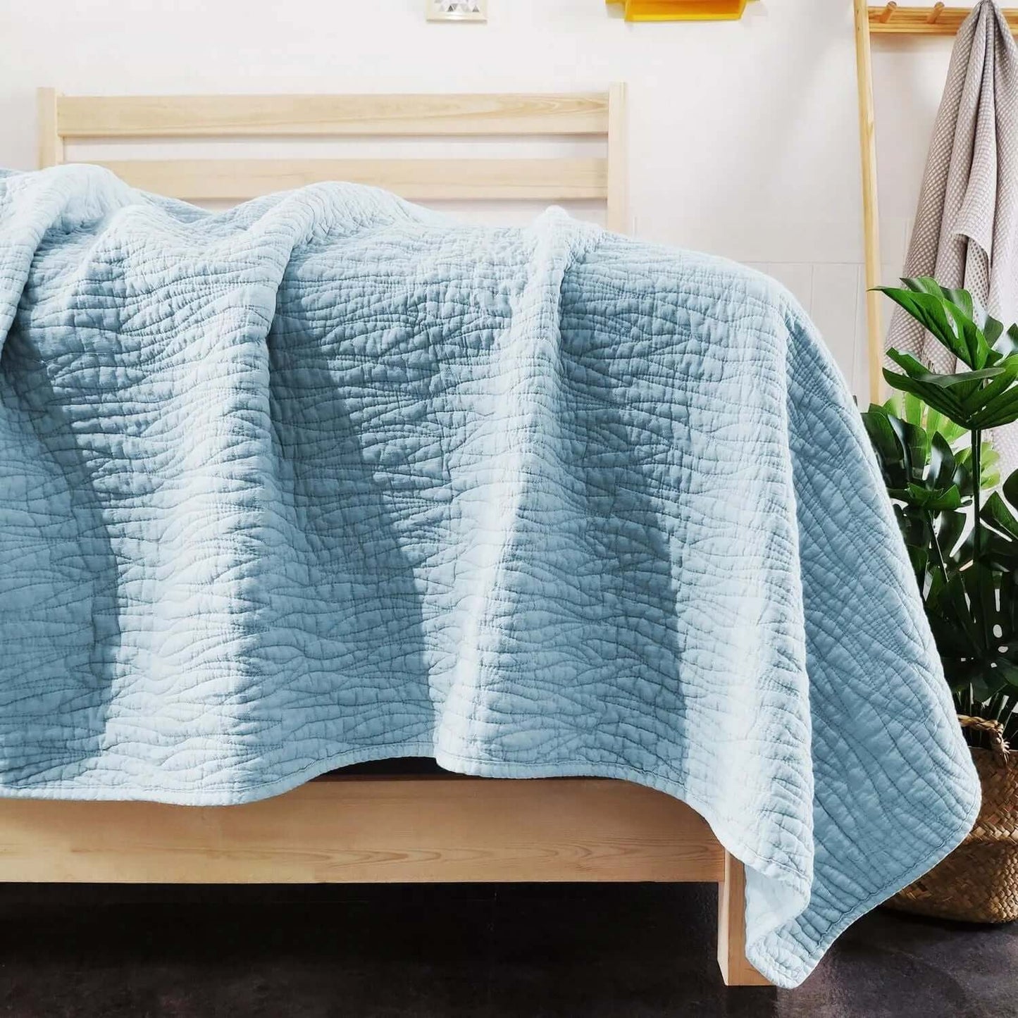 Courtepointe Carson ( Bleu) - Literie - Déco et moi