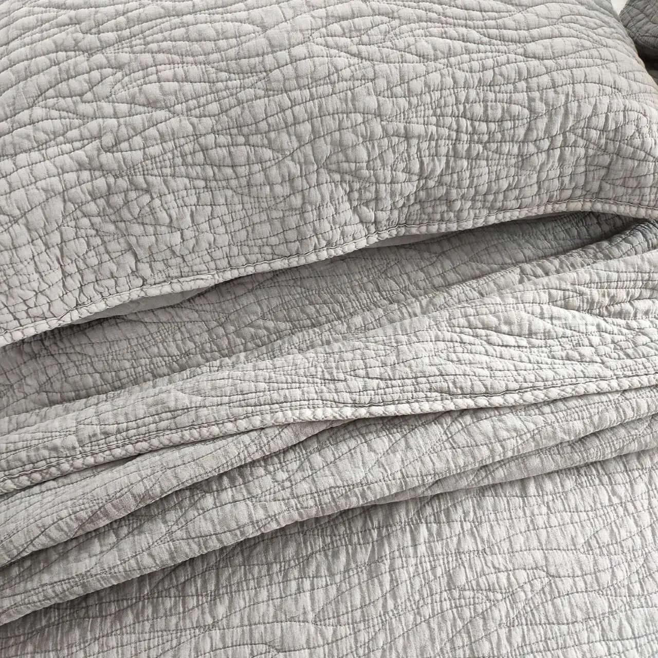 Courtepointe Carson ( Gris) - Literie - Déco et moi