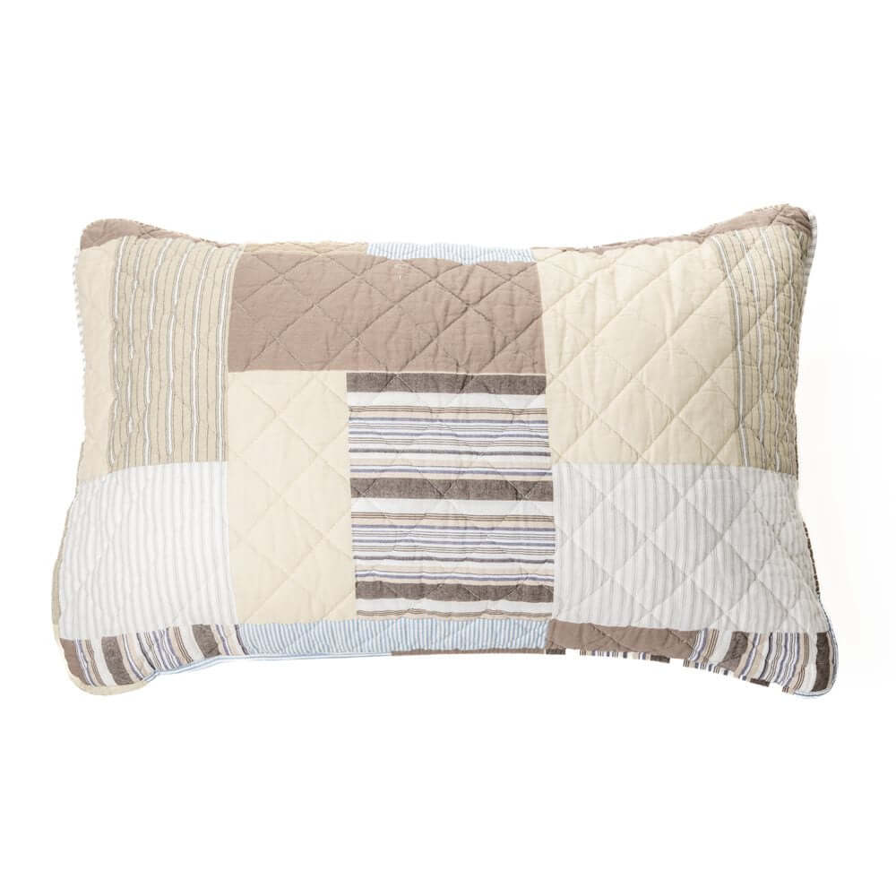 Courtepointe imprimée patchwork Teriyaki - Par Brunelli Courtepointe  ,disponible chez Literie-Déco et moi 