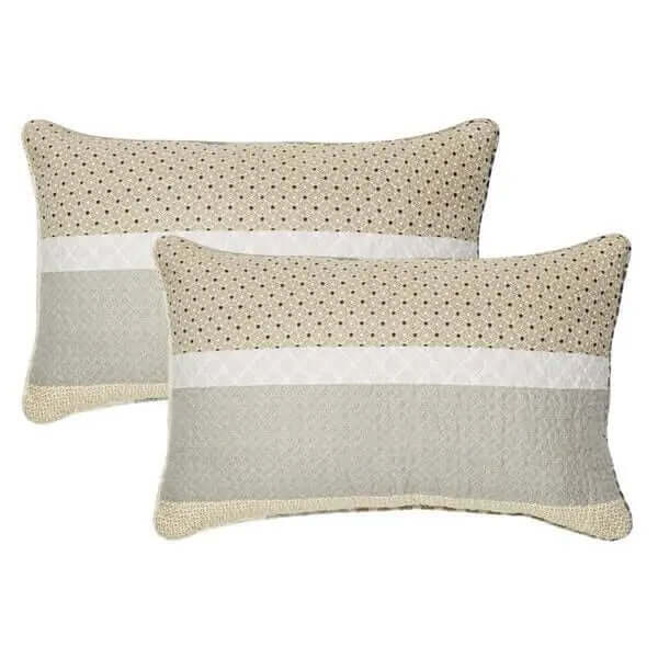 Courtepointe moderne grise et taupe ETHAN- Par Brunelli - Courtepointe Brunelli - $67.99! Literie-Déco et moi 