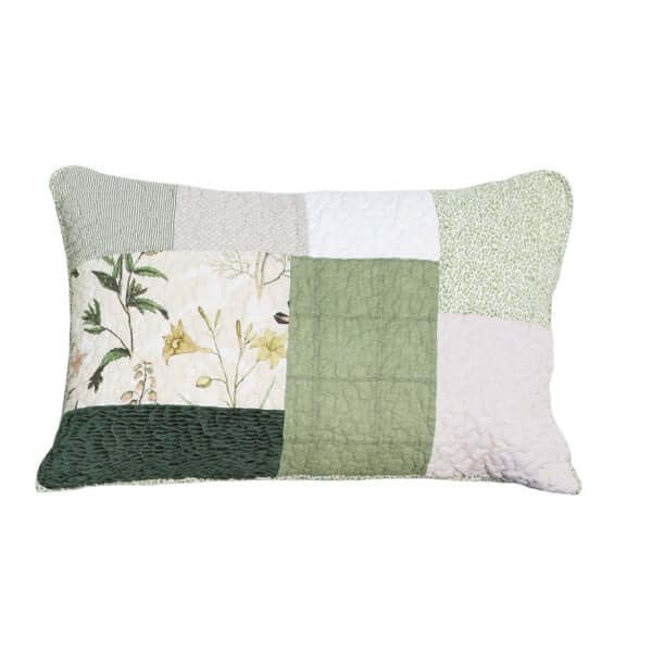 Courtepointe patchwork Fenouil- Par Brunelli Courtepointe  ,disponible chez Literie-Déco et moi 
