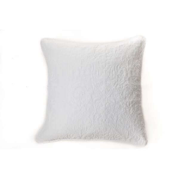 Courtepointe piquée blanche Damask- Par Brunelli - Courtepointe Brunelli - Literie-Déco et moi 