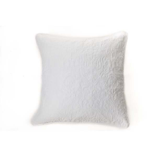 Courtepointe piquée blanche Damask - Par Brunelli - Literie - Déco et moi