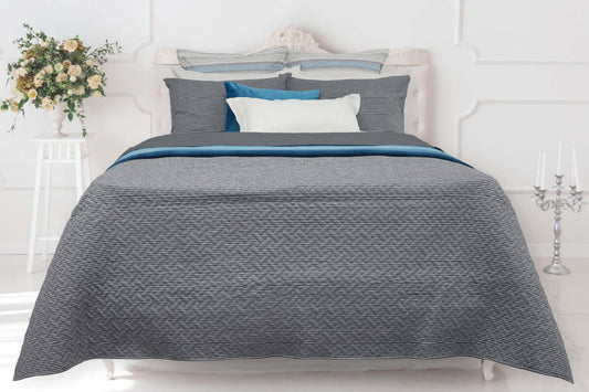 Courtepointe piquée PROMESSE ( RÉVERSIBLE ) - Literie - Déco et moi