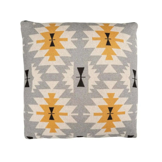 Coussin à motifs aztèques SORA ( 18'' x 18'')- Par Brunelli - coussins Brunelli - Literie-Déco et moi 
