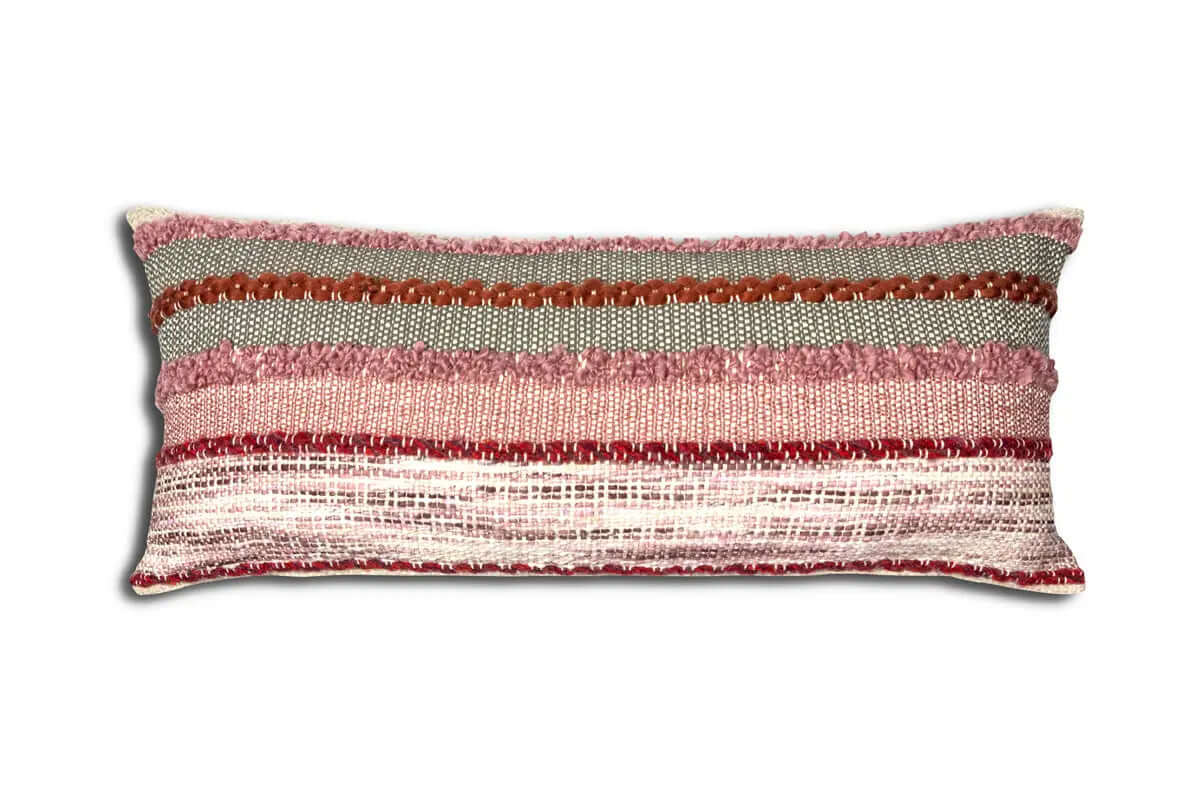 Coussin Asger rouge ( 14'' x 32'') - Literie - Déco et moi
