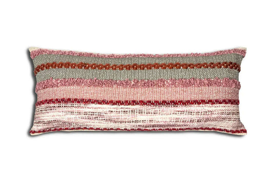Coussin Asger rouge ( 14'' x 32'') - Literie - Déco et moi