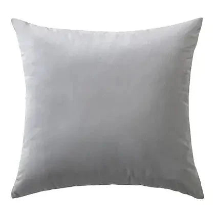 Coussin blanc gris VELVET ( 12'' X 20'') ou ( 18'' X 18'') - Literie - Déco et moi