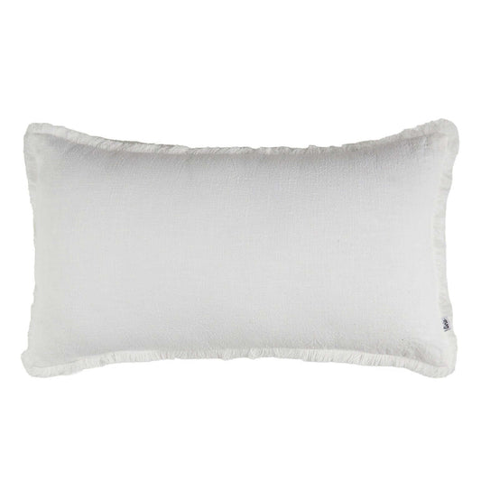 Coussin blanc LINEN ( 12'' X 20'') ou (20'' x 20'') coussins  ,disponible chez Literie-Déco et moi 