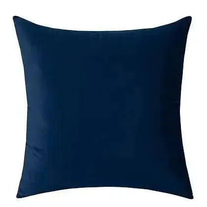 Coussin bleu foncé VELVET ( 12'' X 20'') ou ( 18'' X 18'') - coussins Livia - Literie-Déco et moi