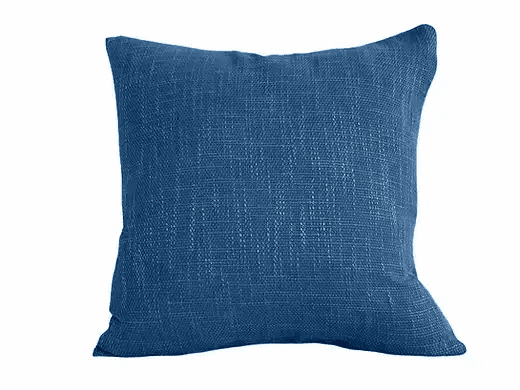 Coussin bleu LINEN ( 18''x 18'') - coussins Livia - Literie-Déco et moi